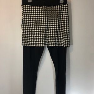 Charlie Paige knit skirt and pant set.